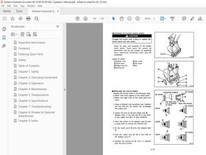 Kobelco SK110 SK130 SK130LC Hydraulic Excavator Operator’s Manual – PDF DOWNLOAD
