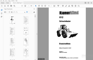 Kramer Allrad 612 Schaufellader Ersatzteilliste_106367 – PDF DOWNLOAD