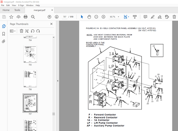 BT Prime Mover RR-34B Reach Truck Parts Manual - PDF DOWNLOAD