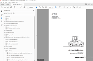 AMMANN AV 70 X TANDEMOVÝ VÁLEC DÍLENSKÁ PŘÍRUČKA 3003159 - PDF