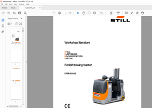 Still STED Forklift towing tractor KANVAN-05 Workshop Manual – PDF DOWNLOAD