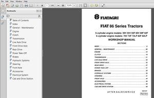 New Holland Fiat 86 Series Tractor Service Repair Manual (06910107) New Holland Fiat 86 – PDF Downlo