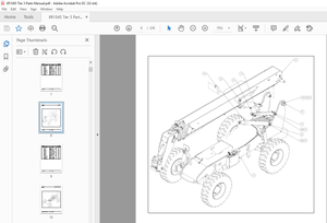 Xtreme Telehandler XR1045 TIER III Forklift Parts Manual – PDF DOWNLOAD
