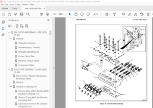 Yale Forklift H878 (GP135VX, GLP135VX, GDP135VX, GP155VX, GP155SVX, GP170SVX) Service Manual