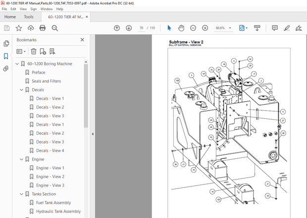 Ditch Witch American Augers 60–1200 Boring Machine Parts Manual 7053-0097 – PDF DOWNLOAD