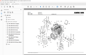Ammann ARS 130 Single Drum Roller Parts Catalogue Manual 3035075 - PDF