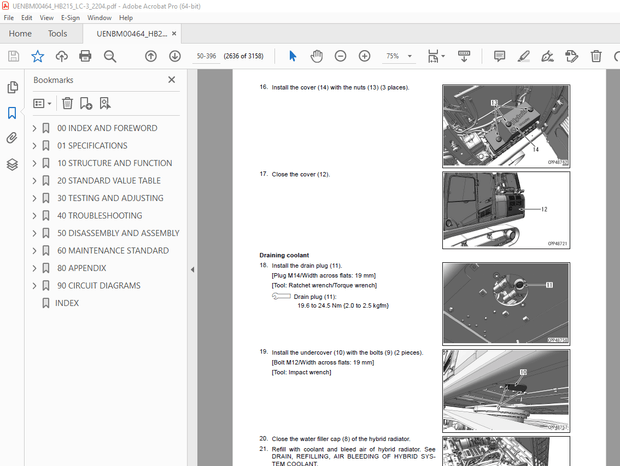 Komatsu HB215LC-3 Hydraulic Excavator Service Repair Workshop Manual - PDF DOWNLOAD