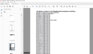 Tadano Crane TM-ZE260 41008501133A FRAME/HOOK-IN,RADIO CONTROL Parts Manual -  PDF DPOWNLOAD