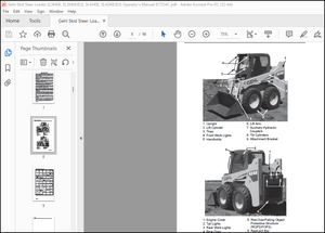 Gehl SL3640E SL3840E (EU)SL4240E SL4240E (EU) Skid-Steer Loader Operator&#x27;s Manual 917334-C0718