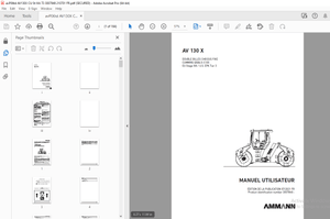 AMMANN AV 130 X DOUBLE BILLES CHÂSSIS FIXE MANUEL UTILISATEUR 3007848 – PDF 