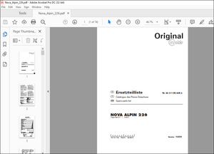Pottinger Tractor Mower NOVA ALPIN 226 Spare parts list Manual – PDF DOWNLOAD
