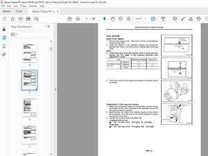 Nissan Truck Engine PF Series PF6TB And PF6TC Service Manual - PDF DOWNLOAD
