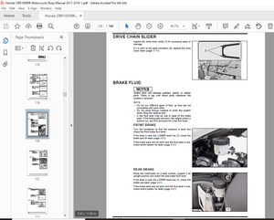 Honda CBR1000RR/RA/S1/S2 Motorcycle Shop Manual - PDF DOWNLOAD 
