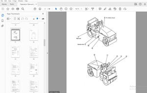 Sakai Asphalt Roller TW320-1 TW330-1 Operation &amp; Maintenance Manual PDF