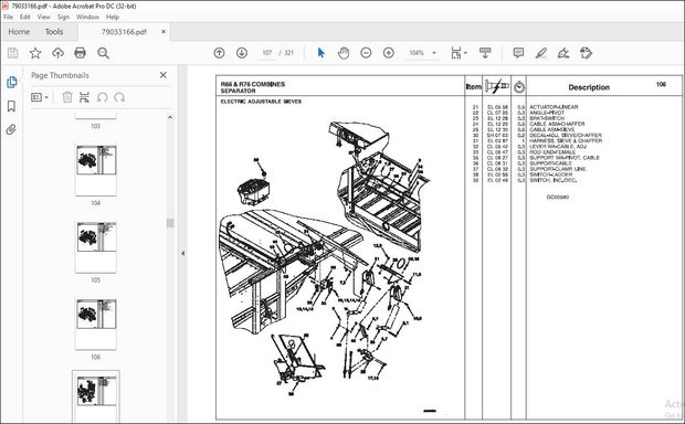 Gleaner NA Harvesting R66 R76 Combine Repair Time Schedule Manual 79033166A – PDF DOWNLOAD