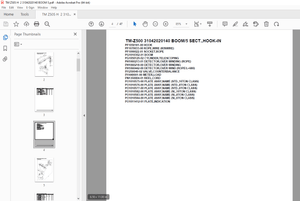 Tadano Crane TM-Z500 31042020140 BOOM/5 SECT.,HOOK-IN Parts Manual -  PDF DOWNLOAD