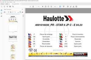 Haulotte PR-STAR 6 JP C- E 04.23 Spare parts manual - PDF DOWNLOAD