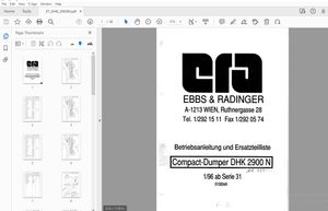 WACKER NEUSON COMPACT DUMPER DHK 2900 N BETRIEBSANLEITUNG UND ERSATZTEILLISTE - PDF DOWNLOAD