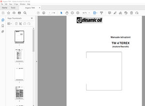 Dinamic Oil TW 4 TEREX (motore Rexroth) Manuale istruzioni – PDF DOWNLOAD