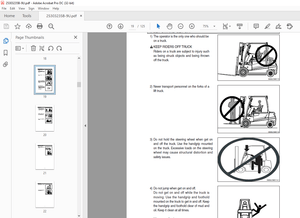Hyundai Forklift 25/30/32/35B-9U Electric Trucks Operator’s Manual 2023 – PDF DOWNLOAD