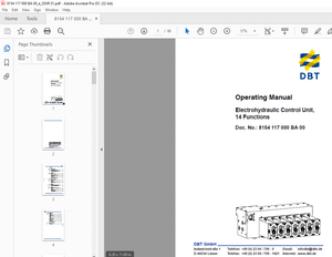 CAT DBT Electrohydraulic Control Unit, 14 Functions Operating Manual - PDF DOWNLOAD