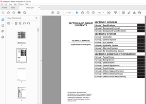 Hitachi Hydraulic Excavator EX3600-7B Tier 4 Final Cummins engine Operational Technical Manual 