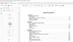 Kobelco 235SR Tier 4 Hydraulic Excavator Operator’s Manual – PDF DOWNLOAD
