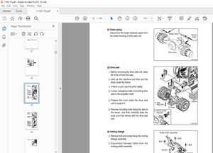 Hyundai 110D-7E Diesel Forklift Trucks Service Manual 2023 - PDF DOWNLOAD