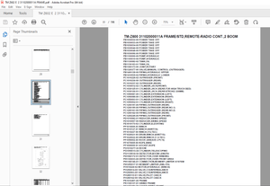 Tadano TM-Z600 31102000011A FRAME/STD,REMOTE-RADIO CONT2 BOOM Parts Manual -  PDF DOWNLOAD 