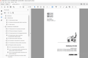 AMMANN ARX 12-2 ARX 16-2 ARX 20-2 RULLO TANDEM MANUALE D’USO - PDF
