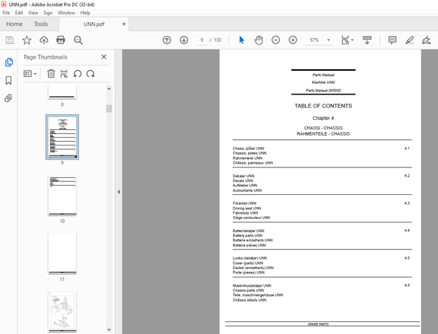 Atlet UNN Parts Manual 005920 – PDF DOWNLOAD