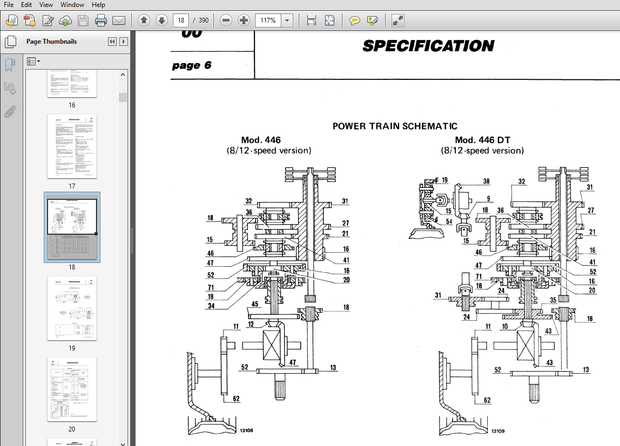 New Holland Fiat 446, 446DT Service Repair Manual (06910073R0) New Holland Fiat 446