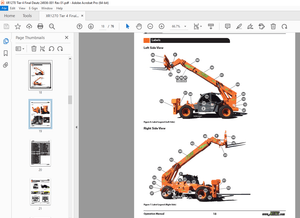 XTREME Telehandler XR1270 Tier 4 Final Deutz Operation &amp; Safety Manual PDF