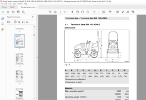 Bomag BW 80/90 AD-5 BW 100 ADM/ACM-5 BW 90/100 SC-5 BW 100 SCC-5 roller Operating Manual PDF