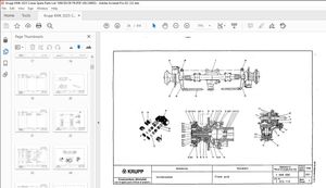 KRUPP KMK 2025 Truck Crane Parts Manual EN_DE_FR – PDF DOWNLOAD