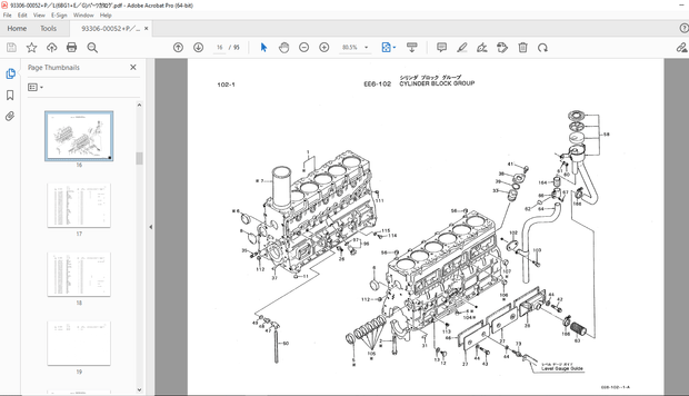 Kawasaki ISUZU 6BD1 For 60ZIII 60ZIV Authent 60ZA Parts Manual - PDF DOWNLOAD