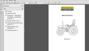 New Holland Workmaster 75 Service Repair Manual (84269855) New Holland Workmaster 75 – PDF Download