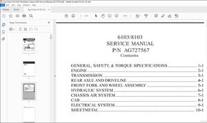 Ag Chem 6103 8103 TerraGator Chassis 2003 Service Manual_AG727567 – PDF DOWNLOAD