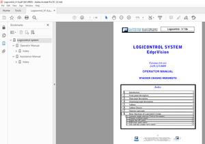 Fantuzzi Reggiane Stacker CS45/50 RS50/60/70 Logicontrol System Operator Manual   -PDF DOWNLOAD