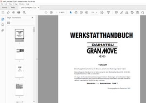 Daihatsu Gran Move G303 Workshop Manual - PDF DOWNLOAD