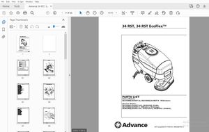 ADVANCE 5600G 560G 560B Operating &amp; Maintenance, Parts Manual – PDF DOWNLOAD