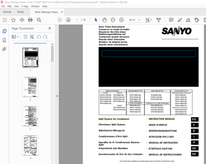 Terex Demag Crawler Crane CC8800 1600T Air Conditioning Unit Operating Manual – PDF DOWNLOAD