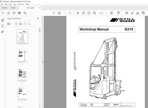 Still STED WAGNER Forklift GX10 Workshop Manual – PDF DOWNLOAD