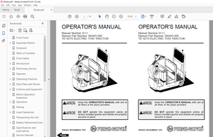 BT Prime-Mover Forklift TE-5070 ELECTRIC TOW TRACTOR OPERATOR’S MANUAL  – PDF DOWNLOAD