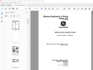 John Deere 9520R 9570R 9620R 9470RX 9520RX 9570RX 9620RX Tractors Instruction Manual R551007 - PDF 