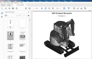 John Deere 50G Compact Excavator Parts Catalog Manual PDF DOWNLOAD