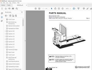 BT Prime-Mover PMX-2 ELECTRIC LOW LIFT PALLET TRUCK PARTS MANUAL – PDF DOWNLOAD