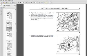 New Holland Tractor TC54, TC56, AL59 Utility Combine Service Repair Manual (6046496100) New Holland 