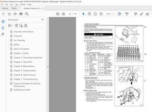 Kobelco SK100V SK120V SK120LCV Hydraulic Excavator Operator’s Manual – PDF DOWNLOAD