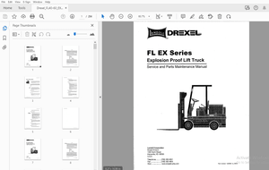 Drexel FL EX Series Service and Parts Maintenance Manual 1420660 – PDF DOWNLOAD